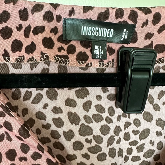 Missguided oversized animal print dress size 2 - like new - Picture 4 of 5